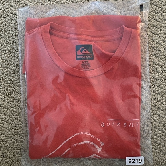 QUIKSILVER Surf Slim Fit Tee Shirt Men L Large - Picture 5 of 5